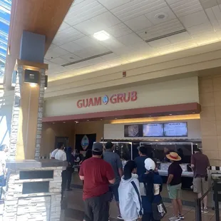 Guam Grub customers on Grand Opening