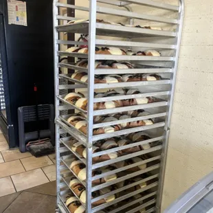 a rack of buns