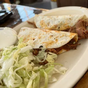 This was supposed to be chicken quesadilla chicken in a flour tortilla.