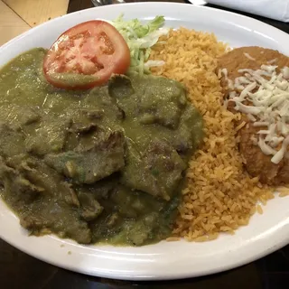 Bistec en Salsa Verde- Steak Smothered in Green Sauce