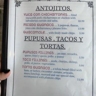 Appetizers &amp; Small Dish Menu (August 2023)