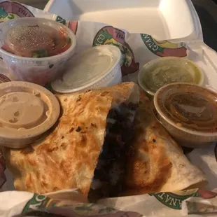 Steak quesadilla. GET IT! Best one I've had so far