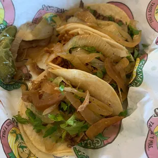 The tacos are always delicious!