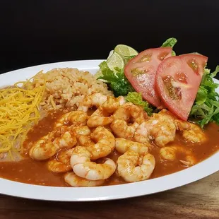 Camarones ala diabla
spicy shrimp sauce mmmm