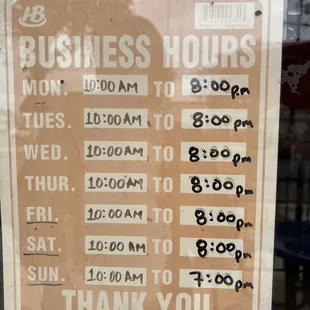 business hours