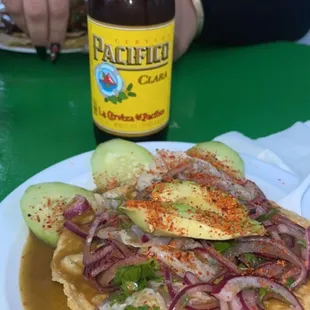 Aguachile Tostada