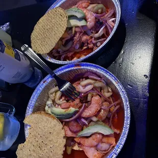 Tostada De Camaron Tostada Mixta