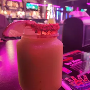 Lemon slushy margarita