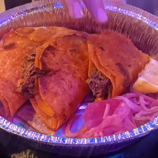 3 red tco combo , my son loves them and the rice and refried beans where on point