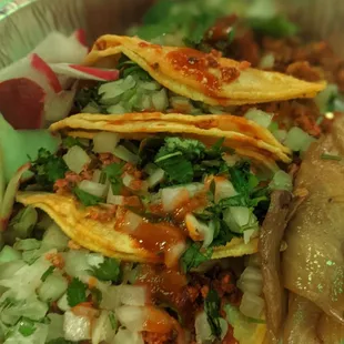 Taco Tuesday chorizo tacos