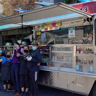 Tacos with the crew on Halloween