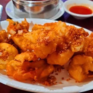 Seafood delight (scallops, squid, shrimp)