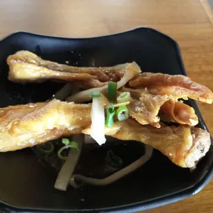 Deep fried duck feet 炸鸭脚 $3.99 is a regional delicacy