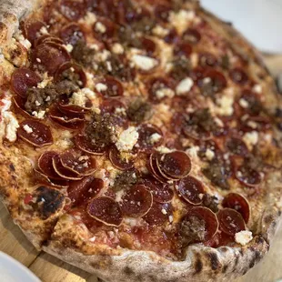 Pepperoni Nick&apos;s Way &amp; added sausage