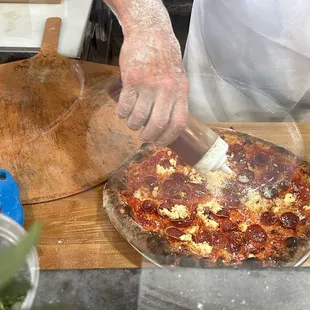Nicks Style Hot Honey Pizza