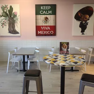 Partial view of the dining area