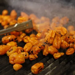 smoke coming out of them