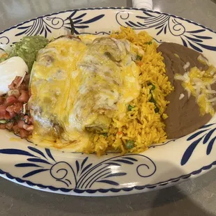 Switched up Combo Chili Relleno &amp; Chicken Tamale