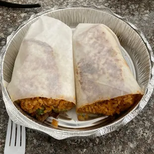 Steak burrito