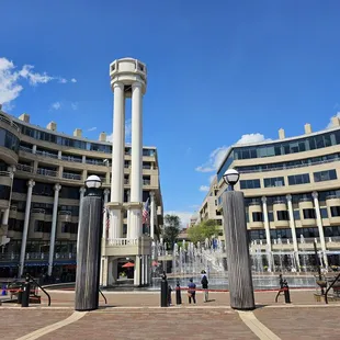 Fountain you can see from their patio.