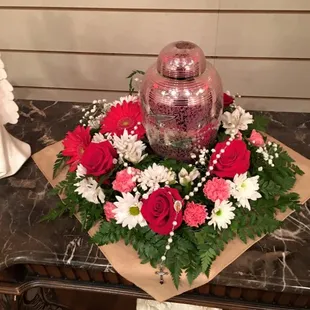 Urn with Wreath