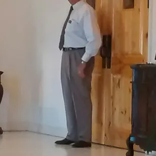 The is the director/owner who physically pushed and grabbed family members of a Vietnam veteran Mr. Ernesto G. Caceras&apos;.