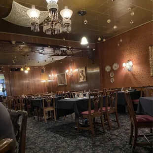 Old school or vintage interior.  We loved it.