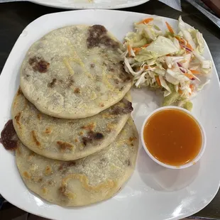 Bean and cheese pupusas