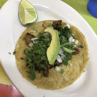 Al pastor taco.