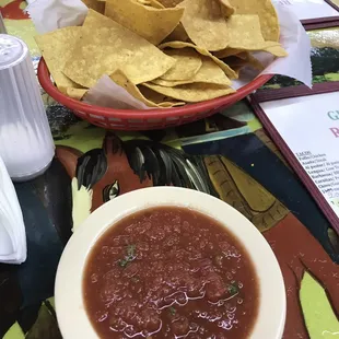 Chips and salsa.