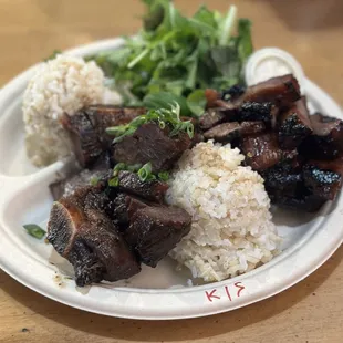 Kalbi and Spicy Pork Combo