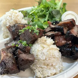 Kalbi and Spicy Pork Combo