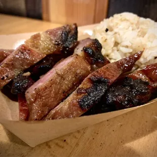 Smoked Pork. Classic sweet-smoky flavor of guava wood, with a nice char from the grill. Maybe needed a touch more seasoning, but good.
