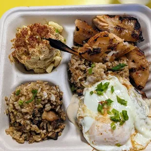 Smoked Salmon Bellies - 4.5/5 [Top] &amp; Smoked Loco Moco - 4/5 [Bottom]