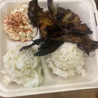 Smoked Butterfish Collars Plate Lunch