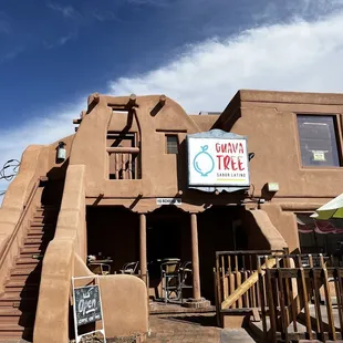 the entrance to guava tree cafe