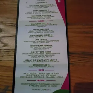 Drink Menu