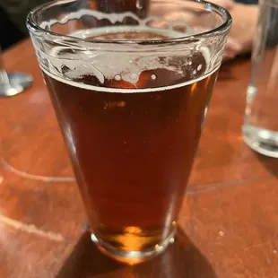 a glass of beer