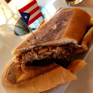 a pulled pork sandwich