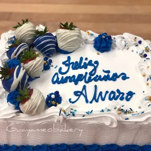 Simple dads birthday cake