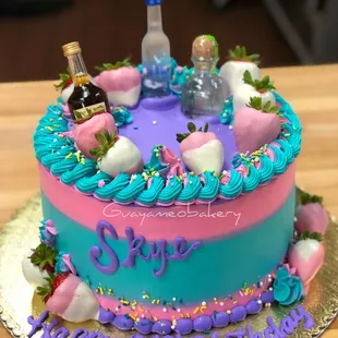 a birthday cake for a girl