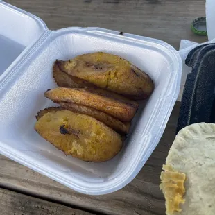 Beef Patty Fried Plantains