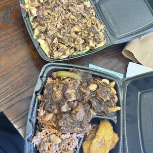 Rasta Pasta and Oxtail platter