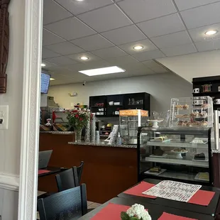 the interior of a restaurant