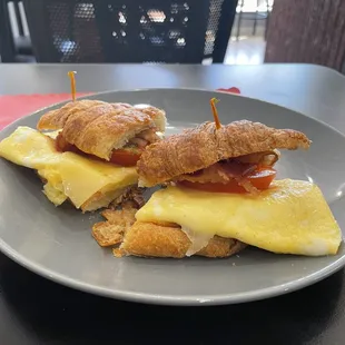 Egg &amp; Cheese Croissant Sandwich