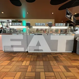 interior, sushi and sashimi