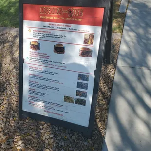 a sign at a park