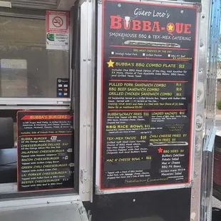 Current menu