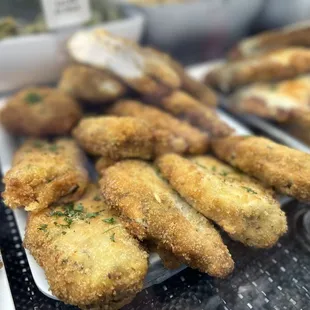 a variety of food items