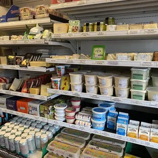 Beer and dairy section